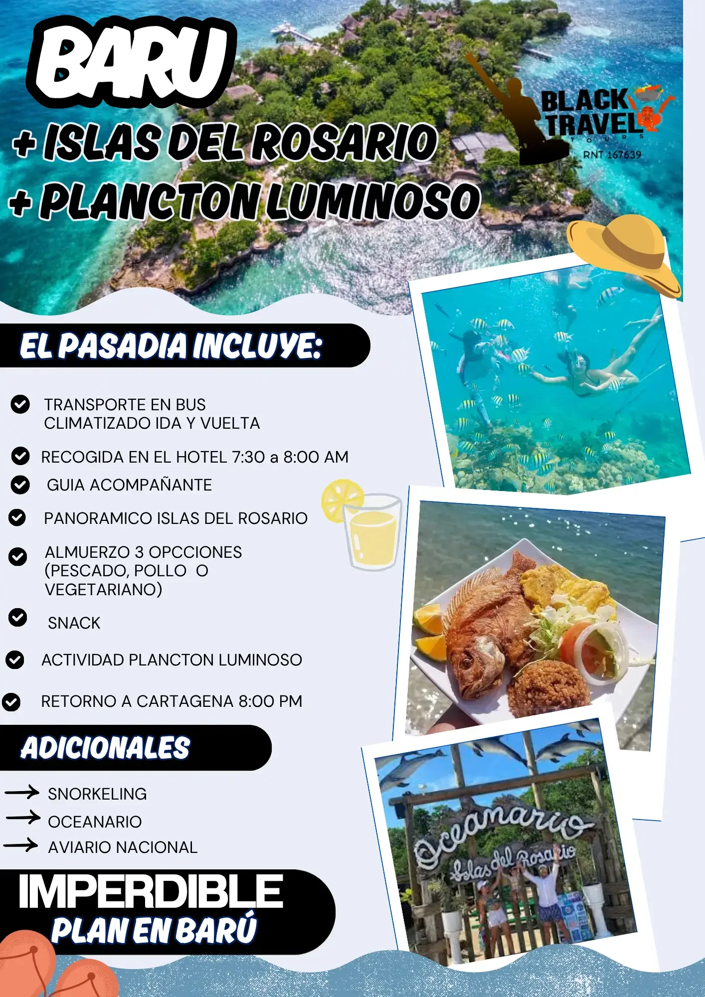 BARÚ + ISLAS DEL ROSARIO + PLANCTON - Caribe Express